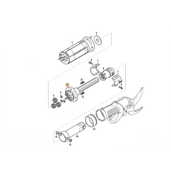 STIHL  Śruba pociągowa toczna 4861 630 0100